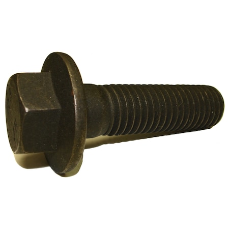 Class 10.9, M14-2.00 Flange Bolt, Black Phosphate Steel, 50 Mm L, 2 PK